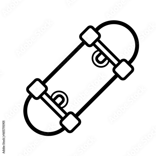 Skateboard - vector icon
