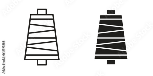 Yarn icon graphic doodle, sketch, outline drawing Vector illustration
