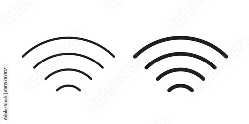 Wifi Signal icon graphic doodle, sketch, outline drawing Vector illustration