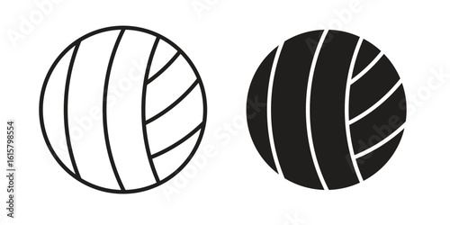 Volley ball icon graphic doodle, sketch, outline drawing Vector illustration