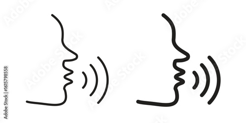Voice icon graphic doodle, sketch, outline drawing Vector illustration