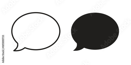 Speech bubble icon graphic doodle, sketch, outline drawing Vector illustration