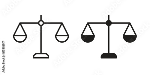 Scale icon graphic doodle, sketch, outline drawing Vector illustration