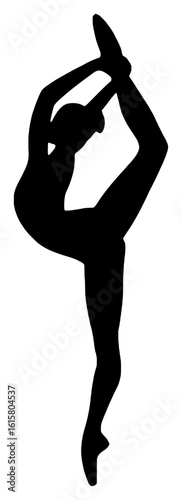 Graceful Silhouette of a Dancer in Motion