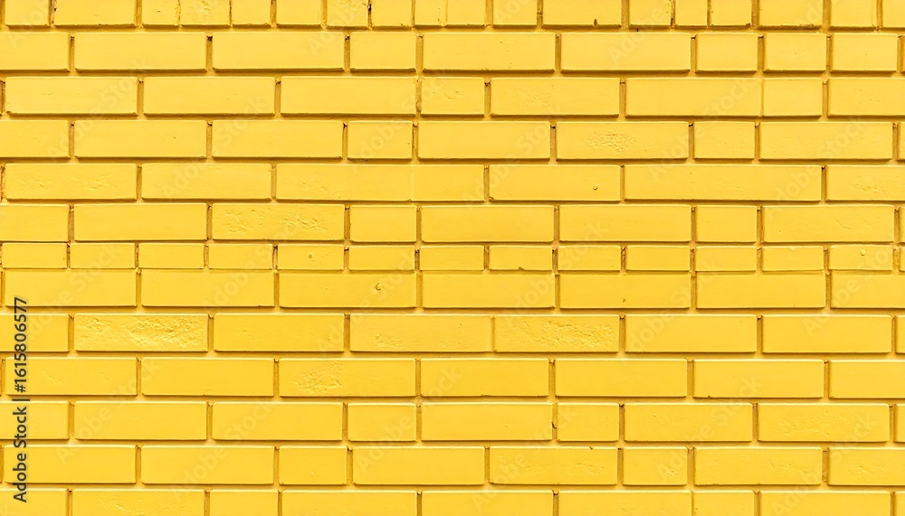 Obraz premium Bright yellow brick wall texture