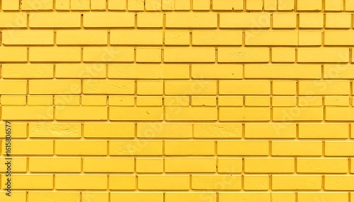 Bright yellow brick wall texture