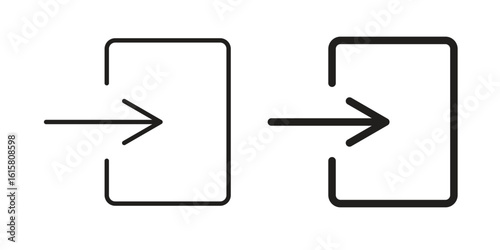 Log in icon graphic doodle, sketch, outline drawing Vector illustration
