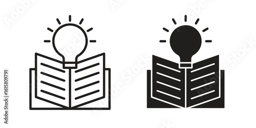 Knowledge icon graphic doodle, sketch, outline drawing Vector illustration