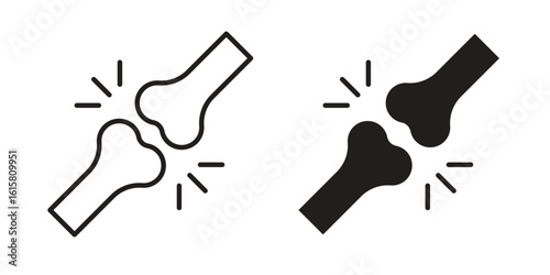 Joint icon graphic doodle, sketch, outline drawing Vector illustration