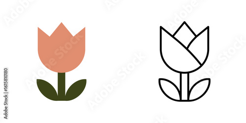 Vector illustration of tulips