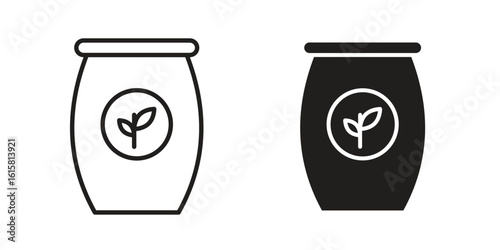 Fertilizer icon graphic doodle, sketch, outline drawing Vector illustration