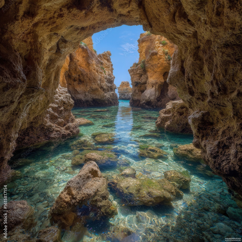 Sea cave coastal landscape Sea cave coastal landscape