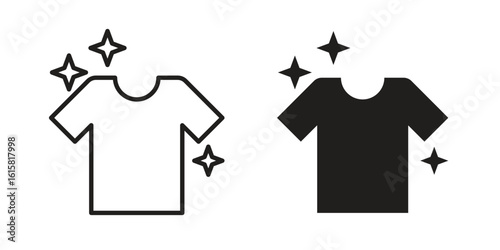 Clean Clothes icon graphic doodle, sketch, outline drawing Vector illustration