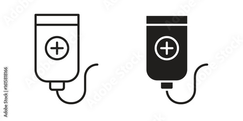 Chemotherapy icon graphic doodle, sketch, outline drawing Vector illustration