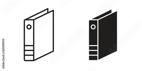 Binder icon graphic doodle, sketch, outline drawing Vector illustration