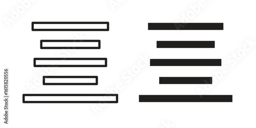 Align center icon graphic doodle, sketch, outline drawing Vector illustration