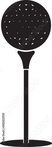  Minimal Golf Tee Shape Vector Illustration