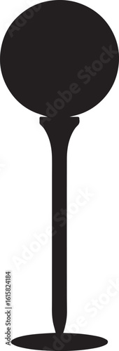  Minimal Golf Tee Shape Vector Illustration