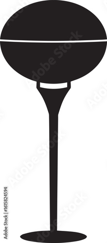  Minimal Golf Tee Shape Vector Illustration