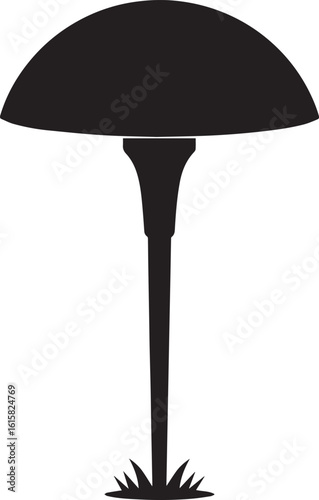  Minimal Golf Tee Shape Vector Illustration