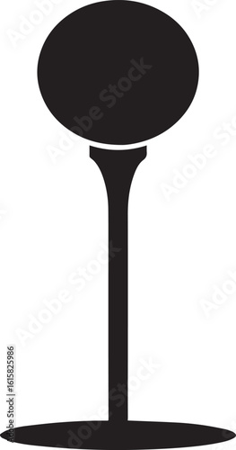  Minimal Golf Tee Shape Vector Illustration