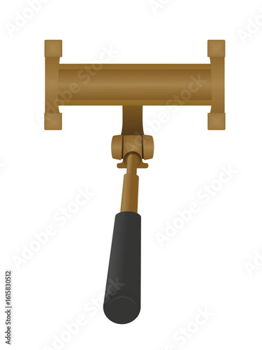 Selfie stick monopod. vector illustration	