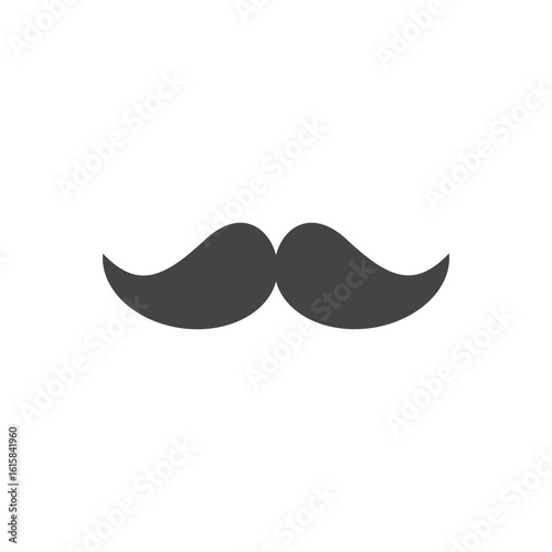 Mustache icon. Simple vector sign.
