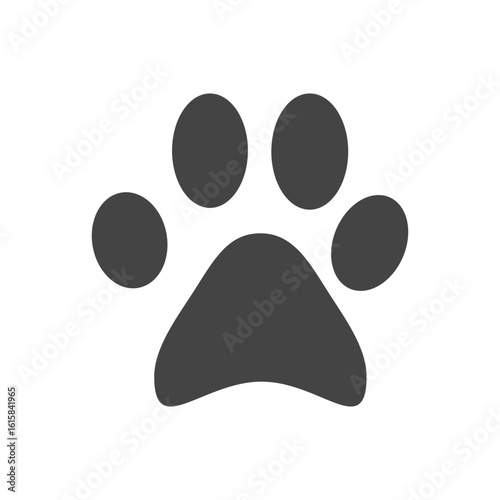 Cat, foot-icon. Simple vector sign.
