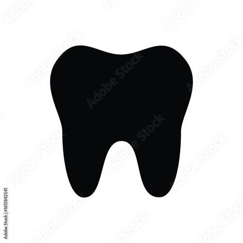 teeth icon. Simple vector sign.