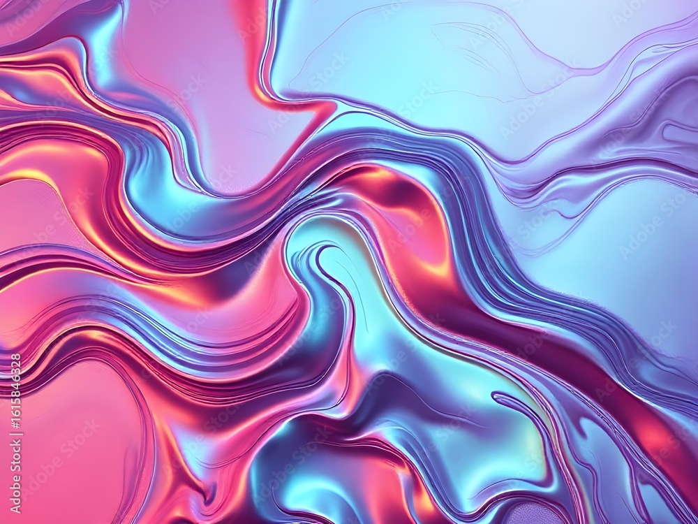 Fototapeta premium Abstract colorful wave pattern with a bright, seamless swirl design for modern art illustration and vibrant wallpaper