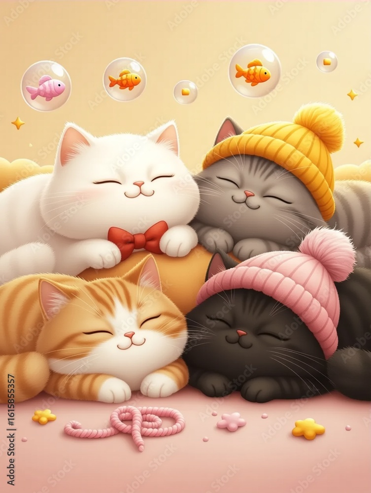 Fototapeta premium Cat wallpaper 