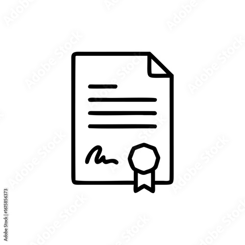 Outline a job offer letter with signature seal document