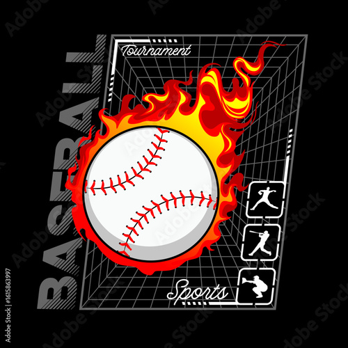 Baseball  Sports Tournament,vector illustration