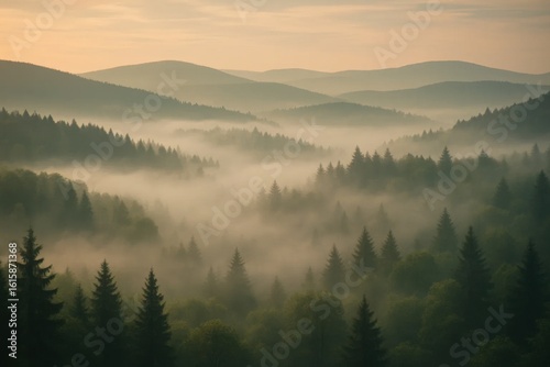 A Misty Forest Awakens