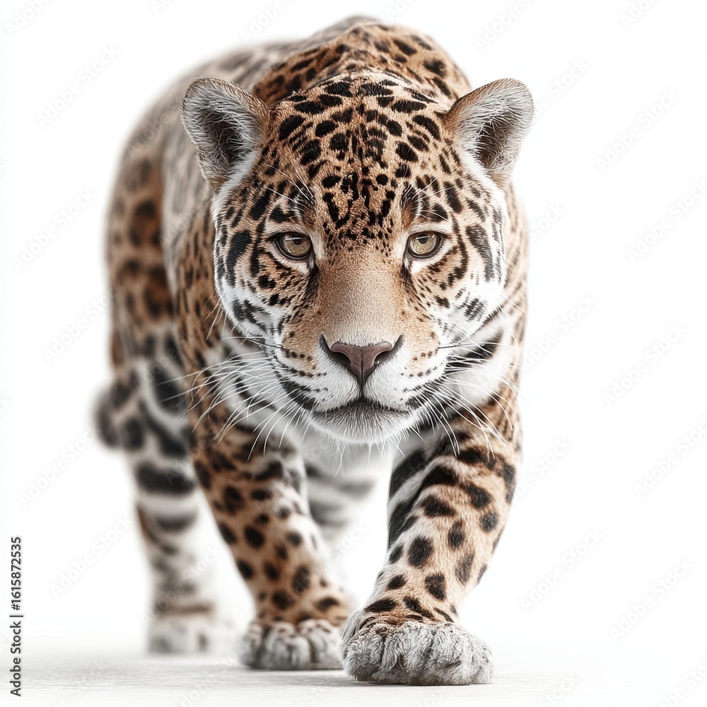 Obraz premium Walking Towards Camera Isolated