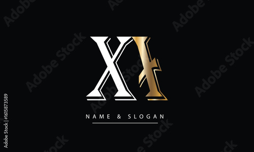 XA, AX, X, A Abstract Letters Logo Monogram