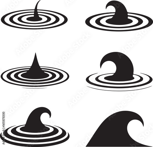 Water ripples and waves splash drop