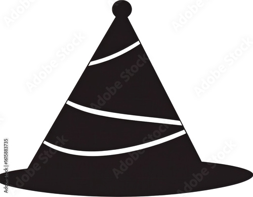 Classic Party Hat Isolated on White Background for Celebrations