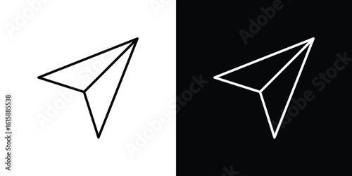 Send icon. Minimalist vector design. Editable stroke. EPS10