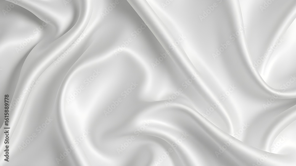 Fototapeta premium 흰색 실크 빛나면서 흐르는 느낌의 촬영 배경지It's a background where white silk shines and flows