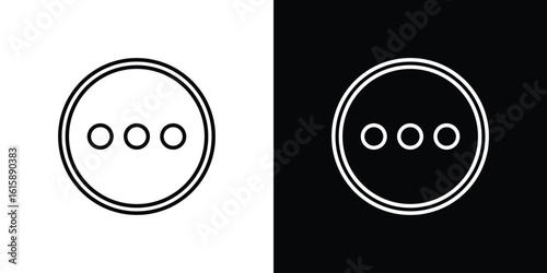 More icon. Minimalist vector design. Editable stroke. EPS10