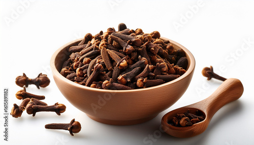 Wallpaper Mural bowl filled with whole cloves on a clean white background for culinary or spices use Torontodigital.ca