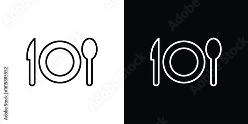 Food icon. Minimalist vector design. Editable stroke. EPS10