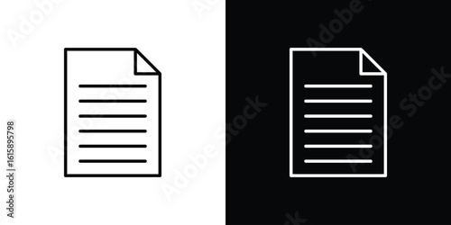 File icon. Minimalist vector design. Editable stroke. EPS10