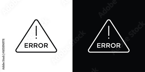 Error icon. Minimalist vector design. Editable stroke. EPS10