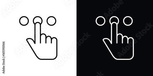 Choice icon. Minimalist vector design. Editable stroke. EPS10