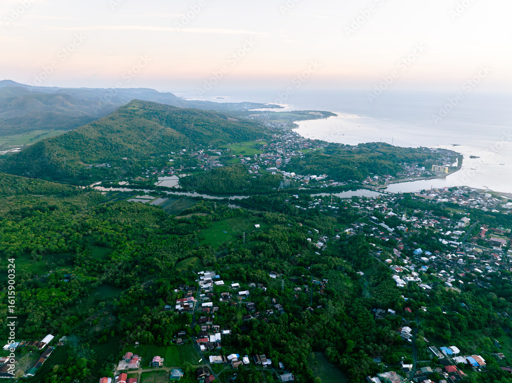 Fototapeta premium Coastal Rice Sunset