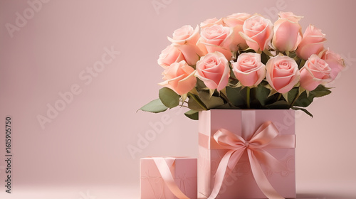 bouquet of pink tulips