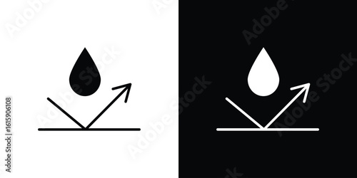 Waterproof icon. Vector Template. Concept Icon flat design.