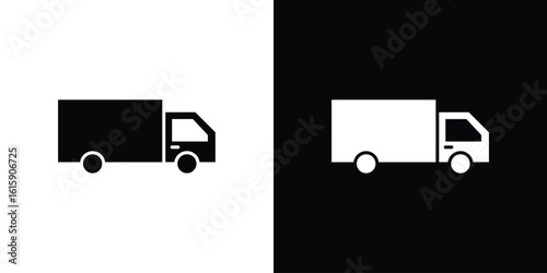 Truck icon. Vector Template. Concept Icon flat design.